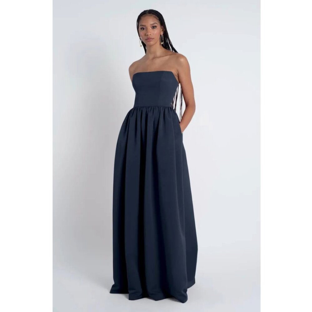 Jenny Yoo Laney Dress- Navy, 00, NWT/never worn or altered